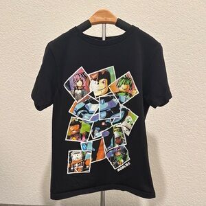 Kids Black Roblox Graphic T-Shirt (used) boys size small
